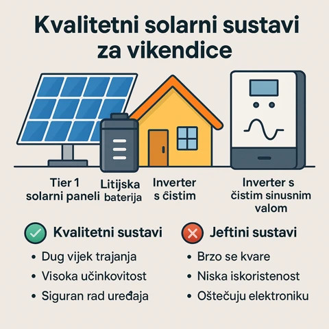 Zašto ne kupiti jeftini solarni set za vikendicu?