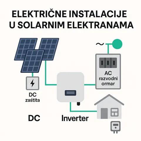 Električne instalacije u solarnim elektranama