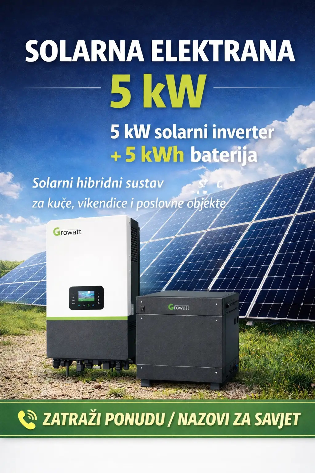 Solarna elektrana s baterijom