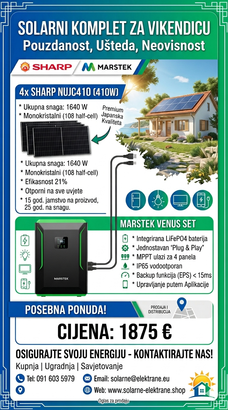 Solarni set za vikendicu