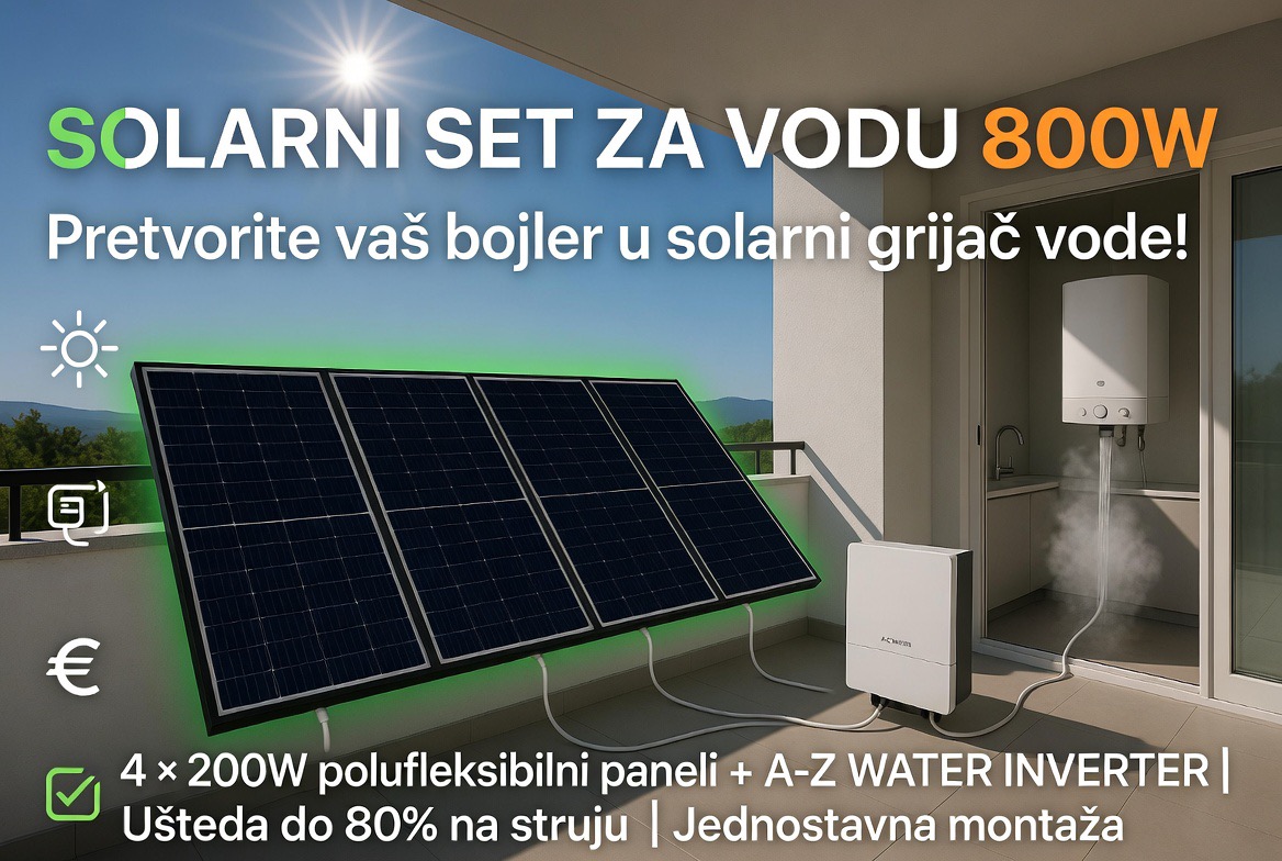 Solarni set za grijanje vode
